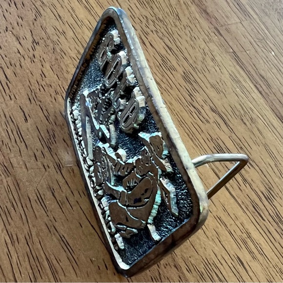 Vintage, 1981 brass belt buckle - Picture 3 of 4